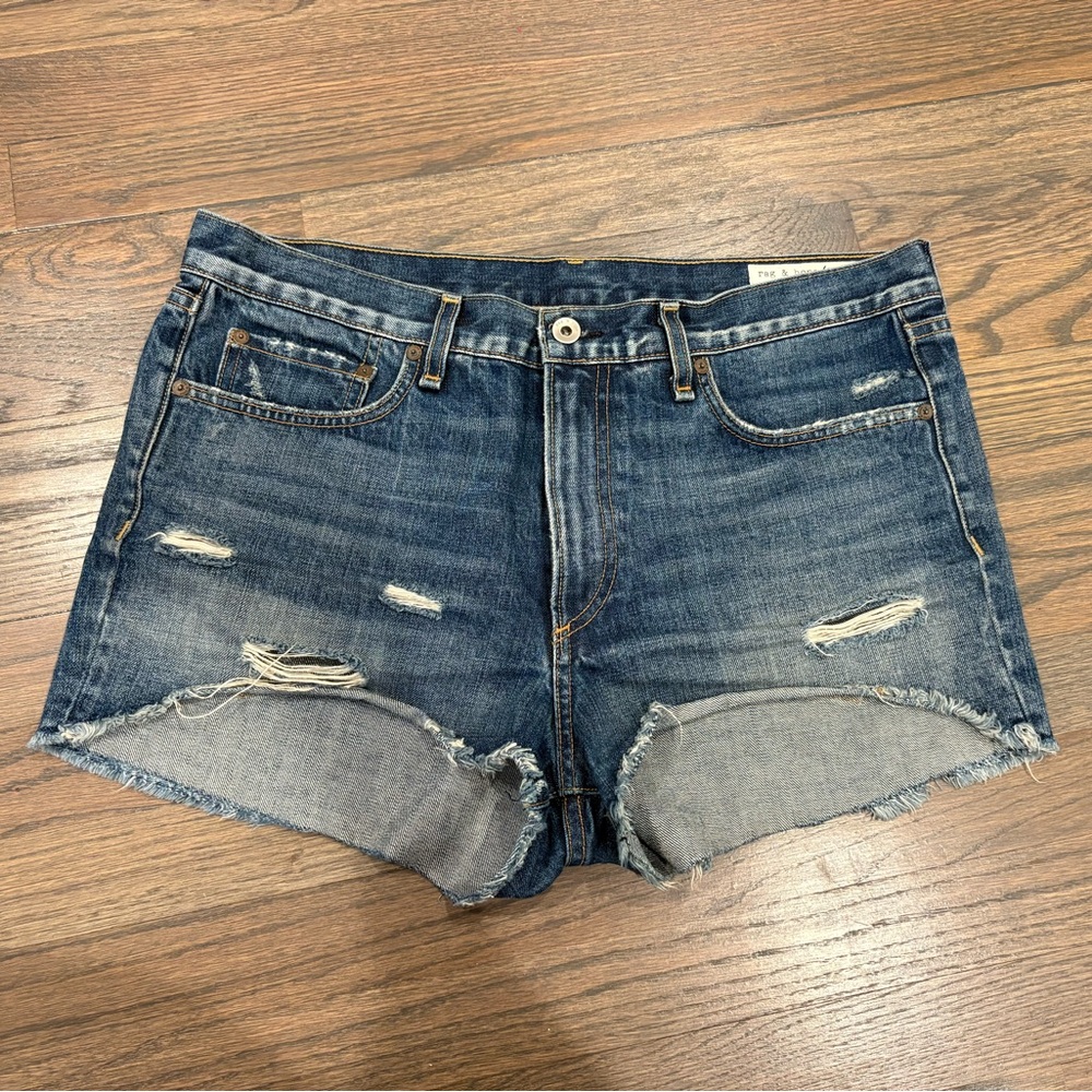 rag & bone Distressed Jean Shorts size 30
